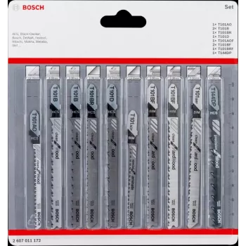 Bosch 2 607 011 172 finierzāģa asmens komplekts 10 gab.
