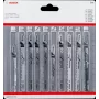 Bosch 2 607 011 172 finierzāģa asmens komplekts 10 gab.