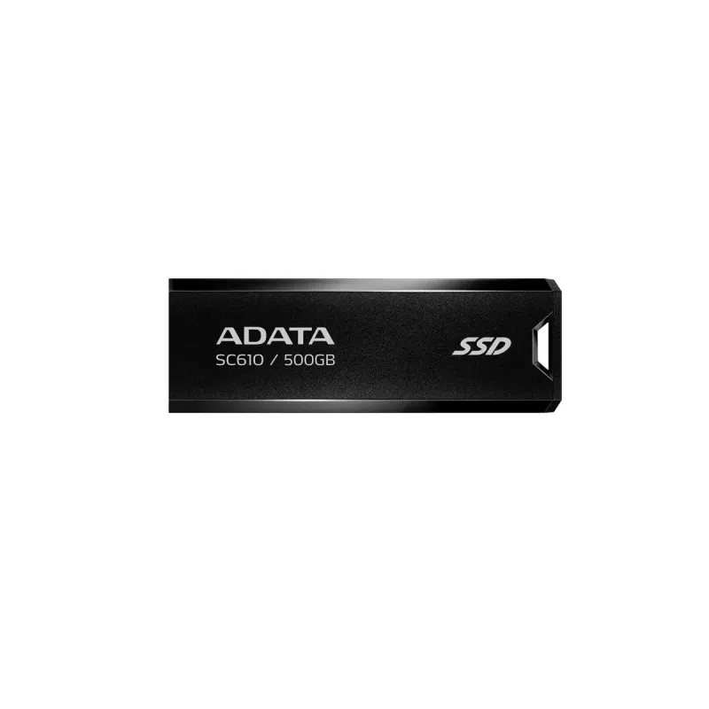 USB zibatmiņa ADATA SC610 500GB USB Type-A 3.2 Gen 2 (10 Gbit/s) 550/500 MB/s, melna