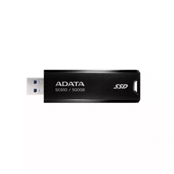 USB zibatmiņa ADATA SC610 500GB USB Type-A 3.2 Gen 2 (10 Gbit/s) 550/500 MB/s, melna