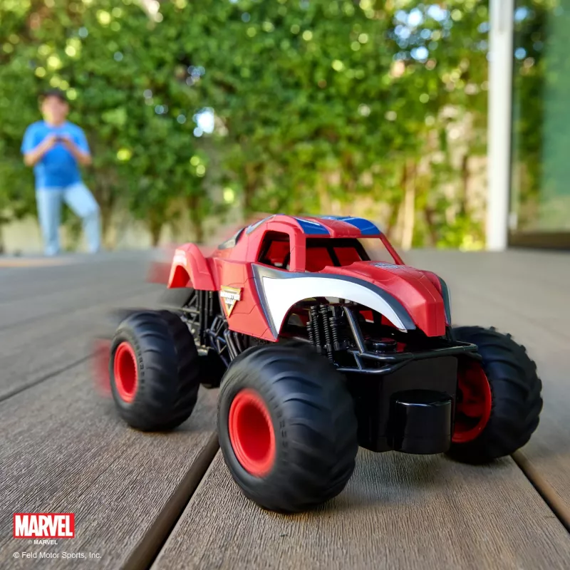 Spin Master Monster Jam Marvel Zirnekļcilvēks RC Monster Truck, 1:24 mērogs, rotaļlieta zēniem un meitenēm no 4 gadiem