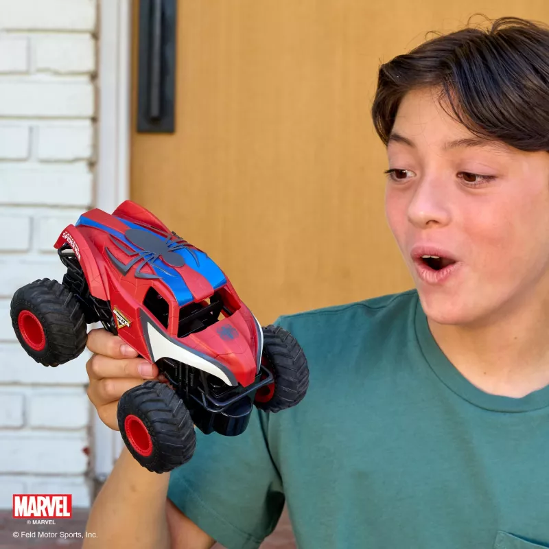 Spin Master Monster Jam Marvel Zirnekļcilvēks RC Monster Truck, 1:24 mērogs, rotaļlieta zēniem un meitenēm no 4 gadiem
