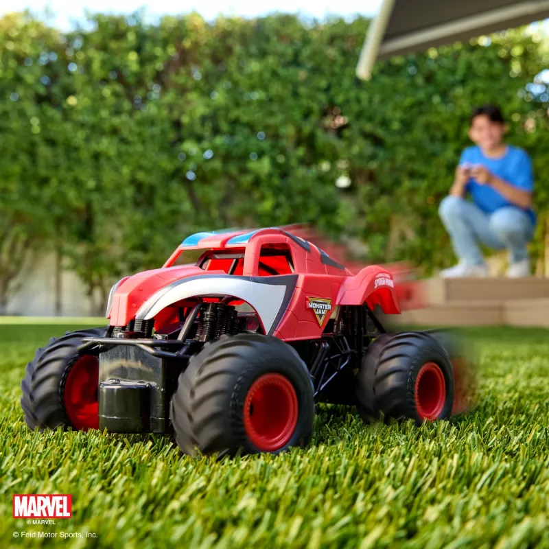 Spin Master Monster Jam Marvel Zirnekļcilvēks RC Monster Truck, 1:24 mērogs, rotaļlieta zēniem un meitenēm no 4 gadiem