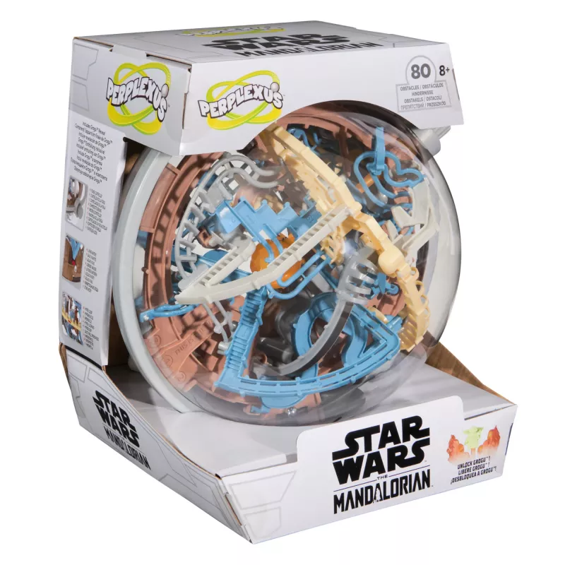 3D labirinta prasmju spēle Spin Master Perplexus Star Wars The Mandalorian – rokas kustību labirinta puzle