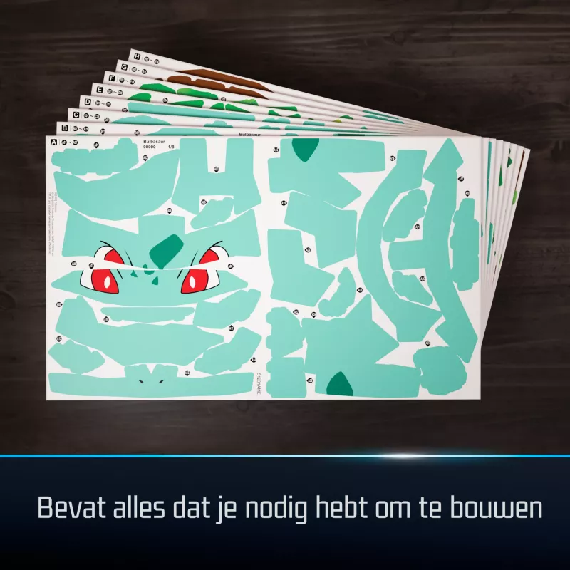 Spin Master 4D Build Pokémon Bulbasaur 3D modeļu komplekts 6075062, 12+ gadi