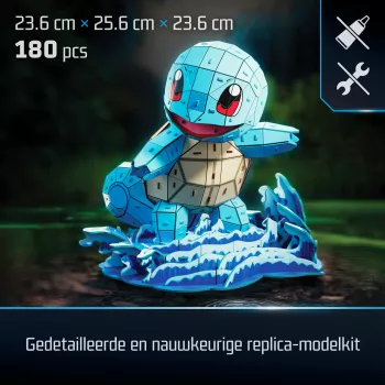 4D Build Pokémon Squirtle 3D modelēšanas komplekts, 180 detaļas, no 12 gadiem