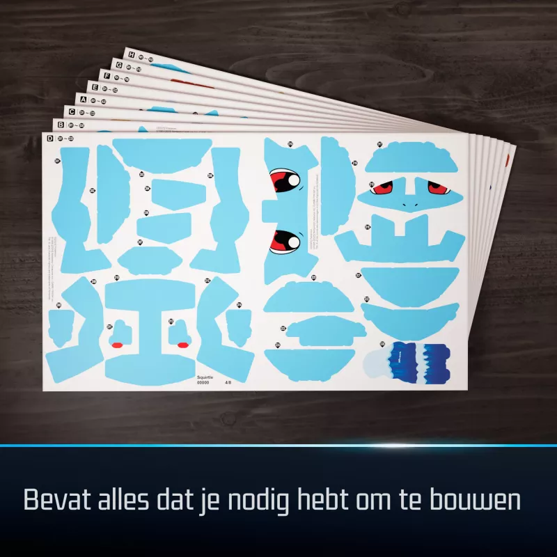 4D Build Pokémon Squirtle 3D modelēšanas komplekts, 180 detaļas, no 12 gadiem