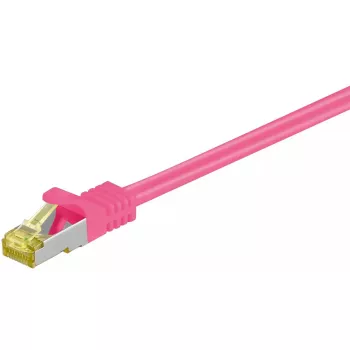 Tīkla kabelis Goobay 91578 RJ-45 Cat7 0,5m fuksīns