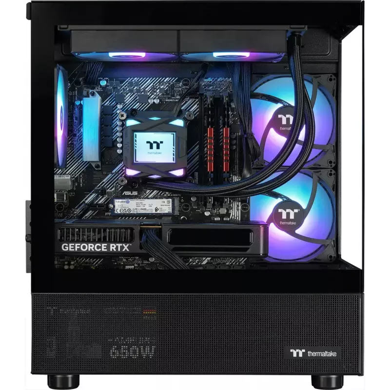 Galda spēļu dators THERMALTAKE FTW A-Line LCS 5060 melns/caurspīdīgs ar Windows 11 Pro