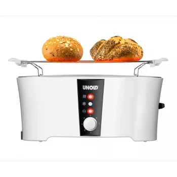 Toasteris Unold Design Dual 4 šķēles 1350 W Balts Melns