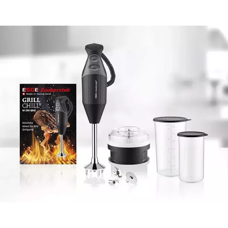 ESGE M 200 BBQ 10 L rokas blenderis 200 W Melns, Hroms
