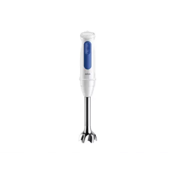 Rokas blenderis Braun MultiQuick 3 MQ30202M, 900 W, balts/zils, ar smalcinātāju un putotāju