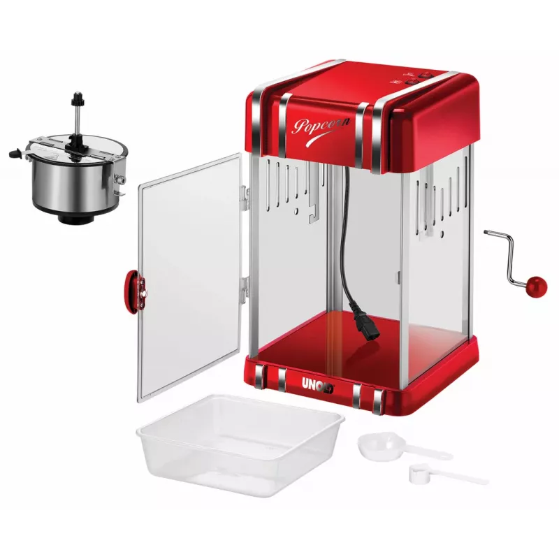 Unold 48535 Popkorna gatavotājs sarkans, sudrabs 300 W