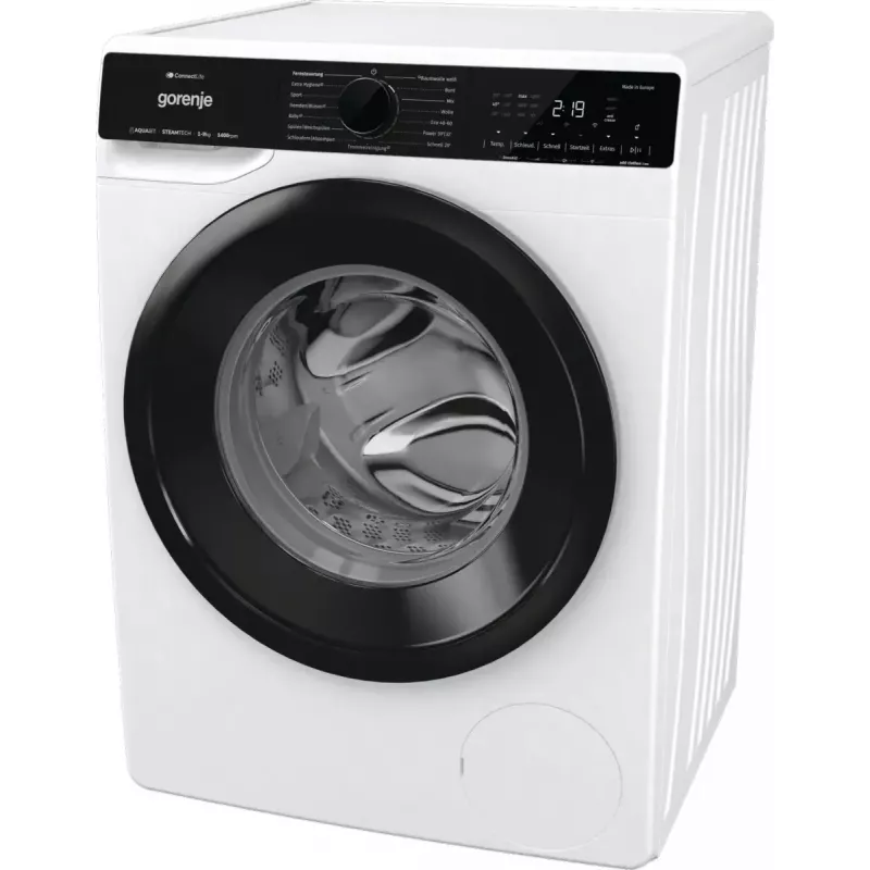 Veļas mazgājamā mašīna Gorenje G600 WPNA94A1TS priekšējā ielāde 9 kg 1300 RPM Balta A