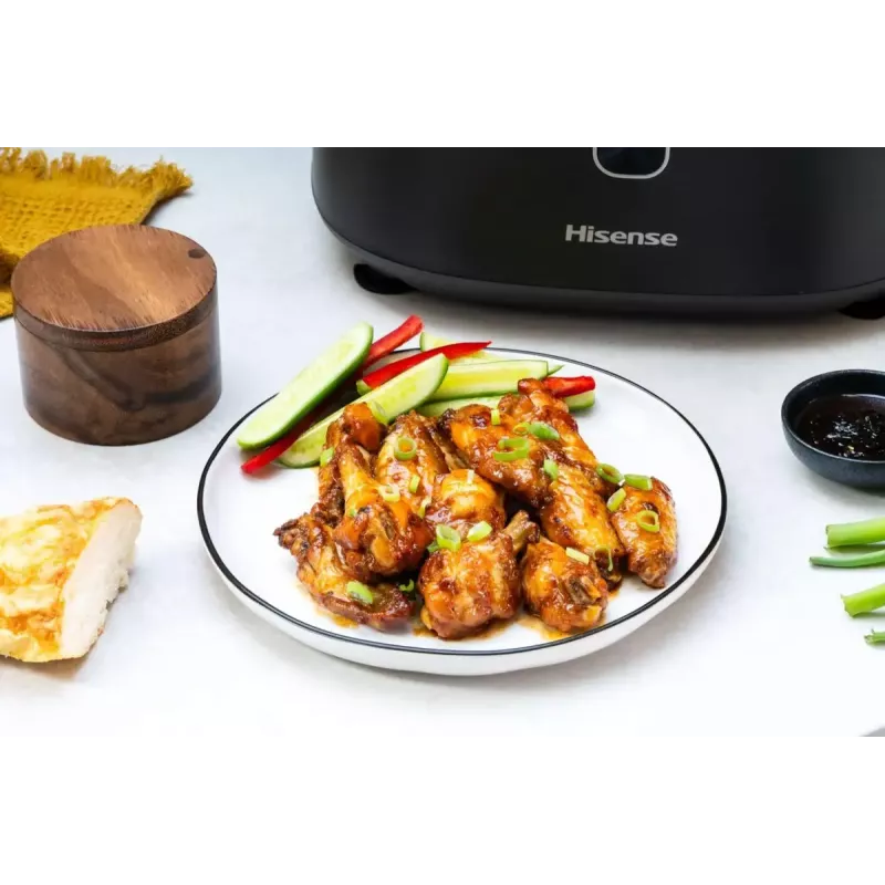 Hisense HAF1350DR Viena 6.7 L Brīvstāvoša 1350 W Karstā gaisa fritētāja Melna