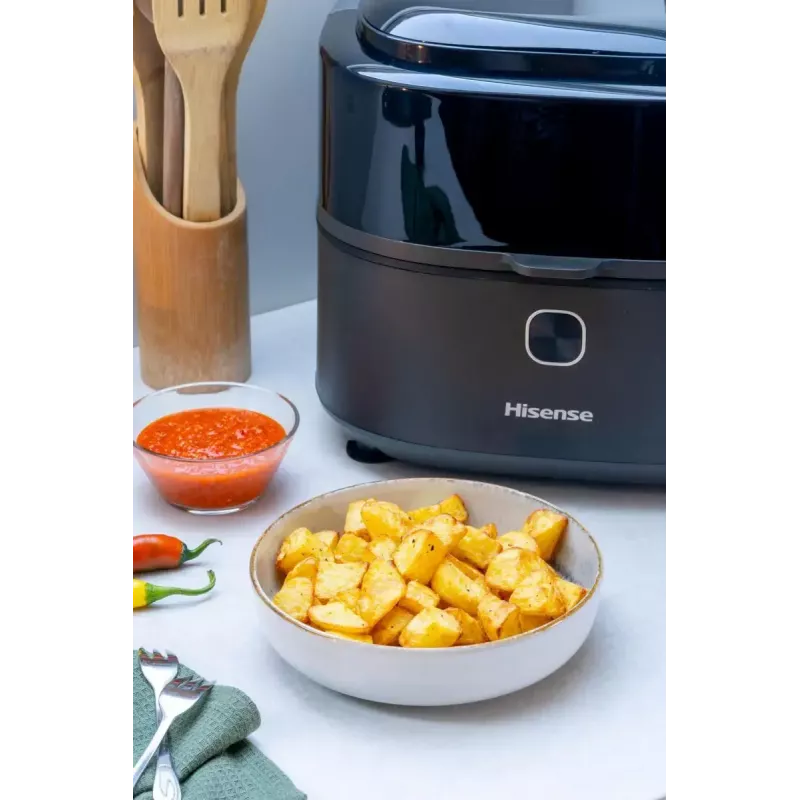Hisense HAF1350DR Viena 6.7 L Brīvstāvoša 1350 W Karstā gaisa fritētāja Melna