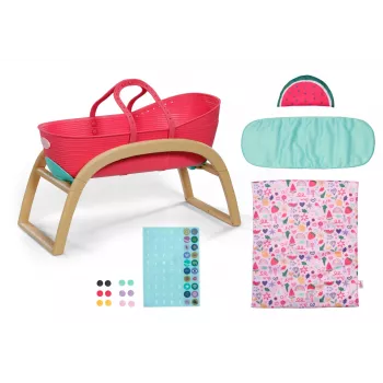 Šūpulītis lellēm zapf creation BABY born 3-in-1 Pinplay — leļļu mēbeles, pārveidojams šūpulītis/gultiņa/nēsāmais