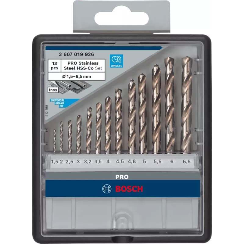 Urbju komplekts Bosch HSS Twist Drill Bits Cobalt 2607019926