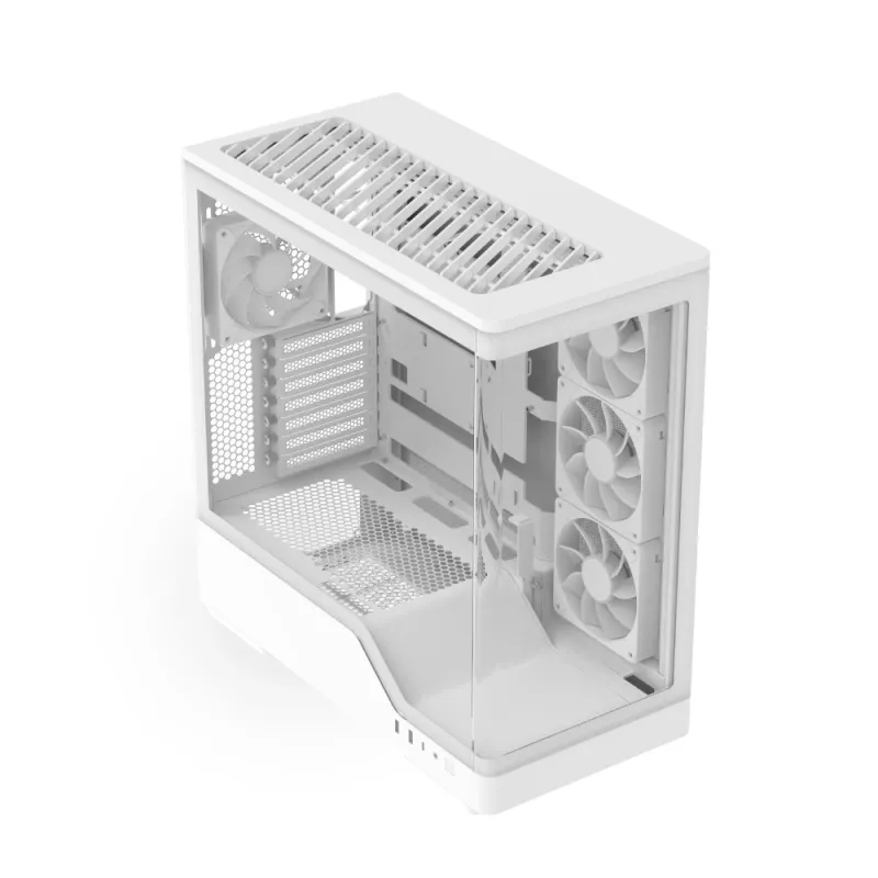 PC korpuss AEROCOOL Geh Midi P500A White — vidējais tornis ATX, balts