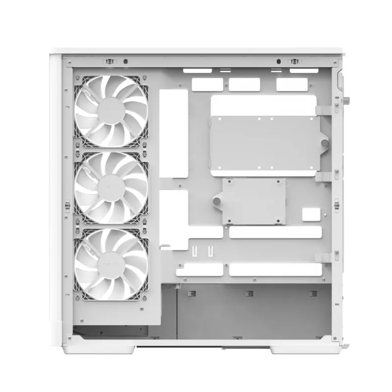 PC korpuss AEROCOOL Geh Midi P500A White — vidējais tornis ATX, balts