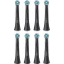 Oral-B iO Ultimate Clean nomaināmās birstes galviņas — 8 iepakojums, Melns, izcilai aplikuma noņemšanai