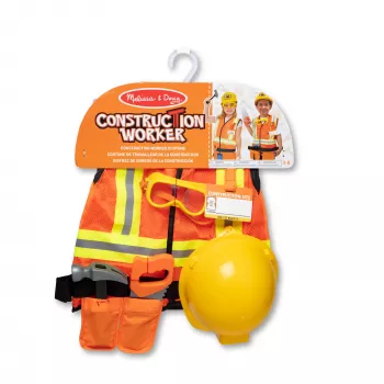 Melissa & Doug Būvstrādnieka lomu spēles kostīmu komplekts (6 daļas)