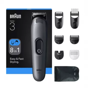 Braun AIO3540 matu griezējs/trimeris melns, pelēks 14 NiMH