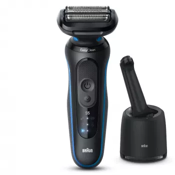 Braun Series 5 52-B7000cc Skūšanās mašīna ar trimmeri, melna, Li-Ion akumulators