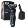 Braun Series 5 52-B7000cc Skūšanās mašīna ar trimmeri, melna, Li-Ion akumulators