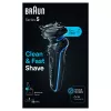 Braun Series 5 52-B7000cc Skūšanās mašīna ar trimmeri, melna, Li-Ion akumulators