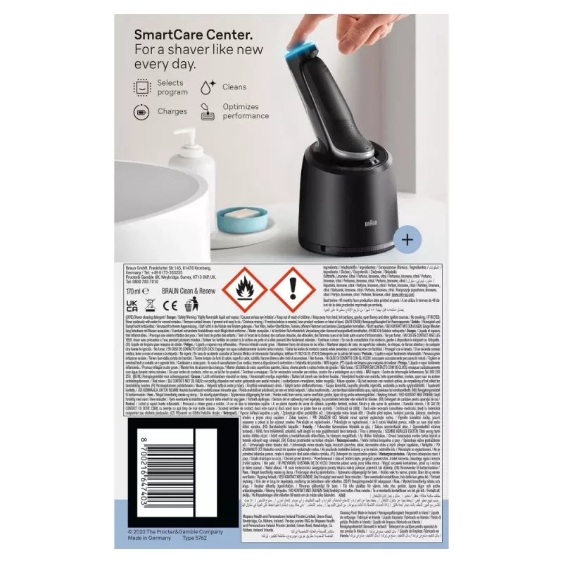 Foil skuveklis Braun Series 6 62-S7650cc Sudraba Litija-Jona Akumulators