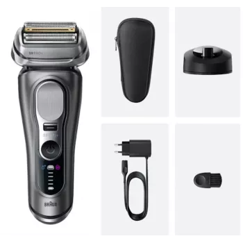 Folijnieks Braun Series 9 Pro+ 9615S Melns Pelēks Nerūsējošais tērauds