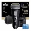 Foil skuveklis Braun Series 9 Pro+ 9660CC Melns Sudrabs Nerūsējošs Tērauds