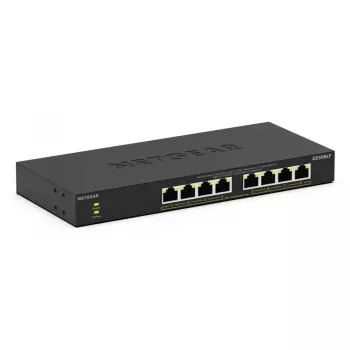 NETGEAR GS308LP Nenodrošināts Gigabitu Ethernet (10/100/1000) PoE komutators, 8 porti, darbvirsmas, melns