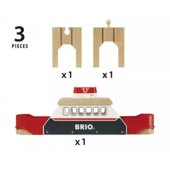 Ravensburger BRIO dzelzceļa prāmja komplekts 33569, 3 gab., ar LR44 bateriju
