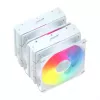 FSP MP7-WA procesora dzesētājs ar ventilatoru, 120 mm, 800–1800 apgr./min, 32 dB, LGA1851/1700/1200, AM4/AM5, balts