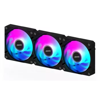 GIGABYTE AORUS EZ CHAIN FAN 120 3-Pack - 12 cm melns ventilatoru komplekts