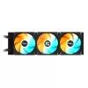 GIGABYTE GAMING 360 šķidruma CPU dzesētājs - 3x120 mm ARGB ventilatori, bīdāms bloķēšanas mehānisms, DAISY-CHAIN, saderīgs ar Intel LGA 1851 un AMD AM5