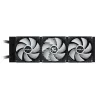GIGABYTE GAMING 360 šķidruma CPU dzesētājs - 3x120 mm ARGB ventilatori, bīdāms bloķēšanas mehānisms, DAISY-CHAIN, saderīgs ar Intel LGA 1851 un AMD AM5
