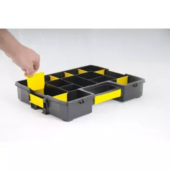 Kastīte mazām detaļām Stanley Sortmaster Junior Melna/Dzeltena
