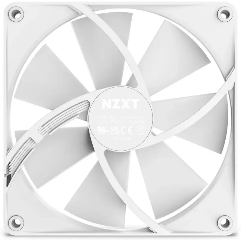 Ventilators NZXT F140P 14 cm Balts 500-1500 RPM Šķidruma dinamiskais gultnis