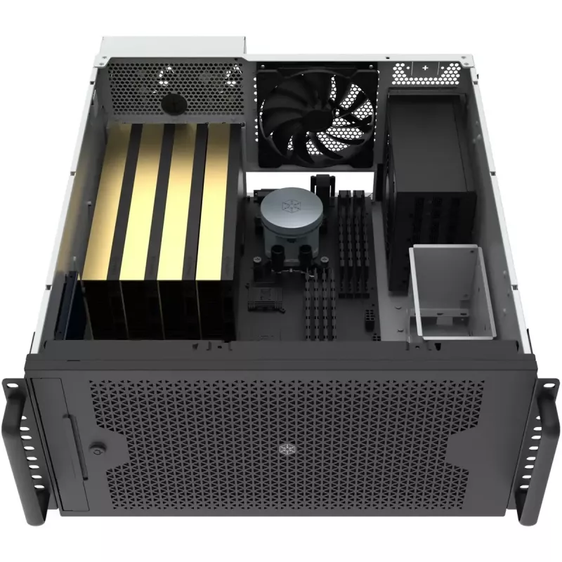 SILVERSTONE RM53-502 — 19 collu servera korpuss, melns