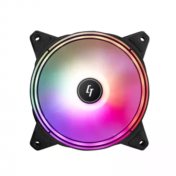 Chieftec NF-1225RGB datora korpusa ventilators 12 cm melns 1 gab.
