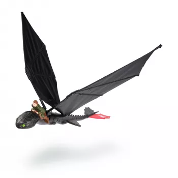 Spin Master tālvadības lidojošais pūķis Toothless — Kā pieradināt pūķi, RC ar tālvadību