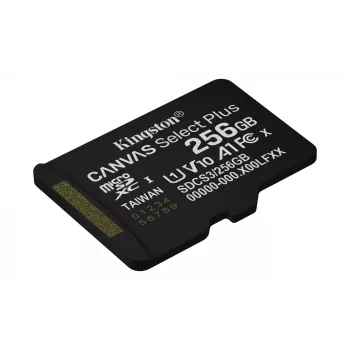 Kingston Technology 256GB microSDXC Canvas Select Plus Gen3 150R A1 bez adaptera