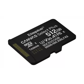 Kingston Technology 512GB microSDXC Canvas Select Plus Gen3 150R A1 bez adaptera