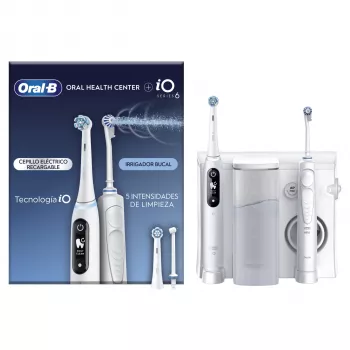 Rotējoši-oscilējoša zobu birste Oral-B iO6 Balta Pieaugušajiem Akumulators 2 birstes galviņas
