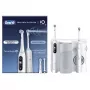 Oral-B iO6 elektriskā zobu birste ar OxyJet mutes irigatoru, baltā krāsā