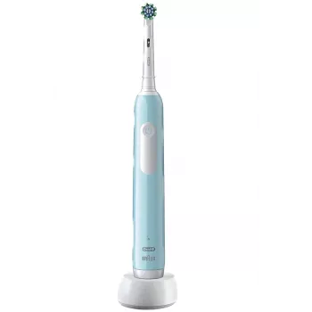 Oral-B Pro 1 Cross Action rotējoša zobu birste pieaugušajiem, zila, balta