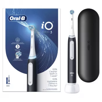 Oral-B elektriskā zobu birste pieaugušajiem rotējoši-oscilējoša melna balta